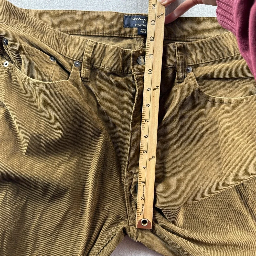 Banana Republic Pants Mens 36x30 Brown Corduroy Straight Leg 5 Pocket Casual